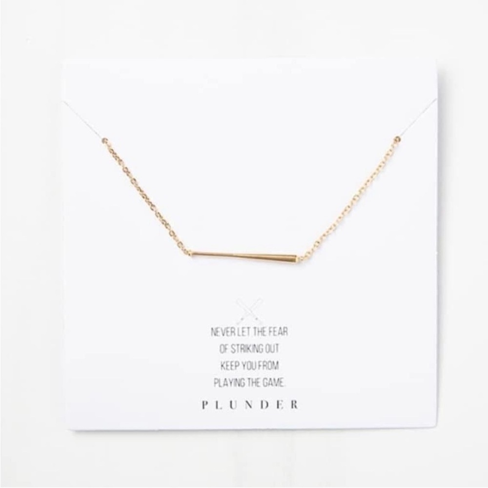 ✨HOST SUPPORT✨ Plunder Baseball Bat Sports Necklace In Gold or Silver